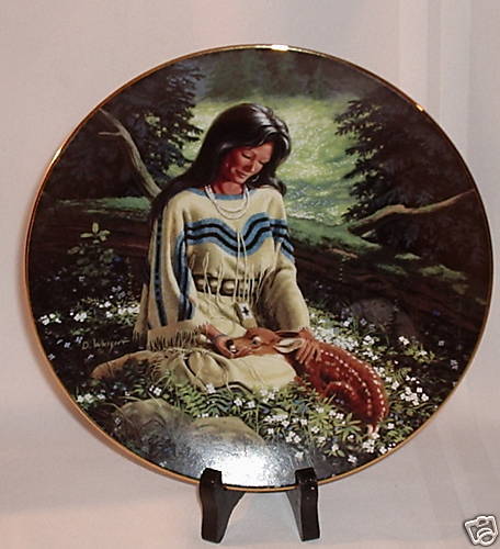 David Wright WILD FLOWER Hamilton Porcelain Collector Plate