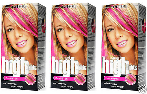 Smart Highlights Carmine Pink Haarfarbe Pink  