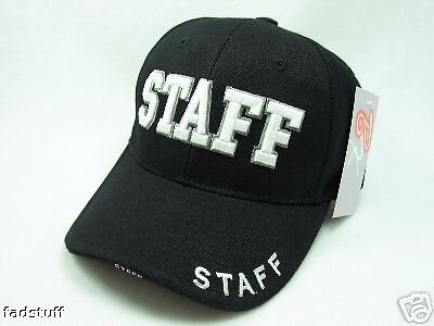 STAFF Cap HAT Event Bouncer Concert Bar Club Baseball  