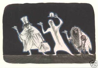 Disneyland Marc Davis Haunted Mansion 3 Ghosts Art Card  