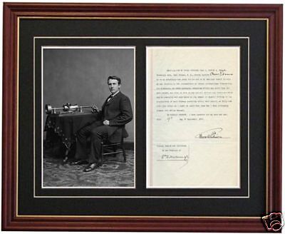 Thomas Edison Autographed Signed Signature Letter  