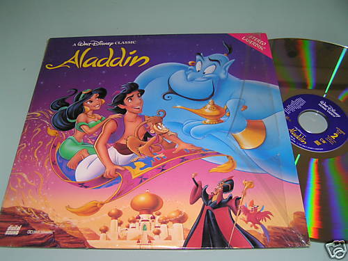 ALADDIN   Walt Disney LASERDISC LD Robin Williams, 1992  