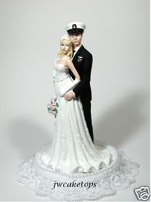 Navy Blues Enlisted Military Wedding Cake Topper 49NBE