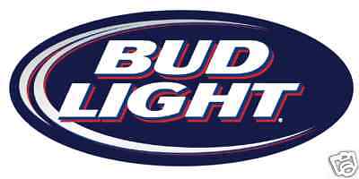 Bud Light Vinyl Sticker Decal 6" (full color)