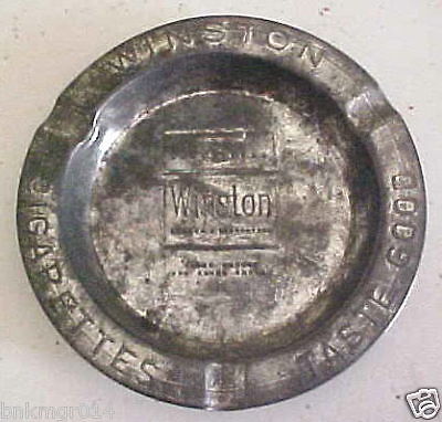 Vintage Winston Cigarette Light Weight Ad Ashtray  