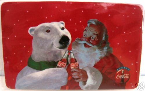 Coca Cola Polar Bear & Santa without Logo 10 mins card  