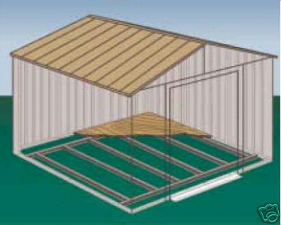 Bodenrahmen für Metall Gerätehäuser Modelle 108 u. 109