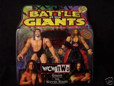 TOY BIZ WCW NWO WRESTLERS GIANT & KEVIN NASH MIB #A3333  