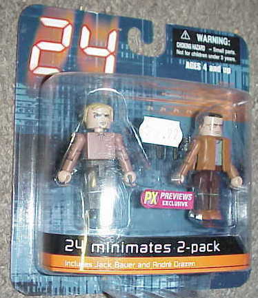 24 Minimates  Jack Bauer and Andre Figure Set NEW  