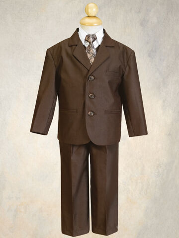 NWT Boys 5p Brown Suit Size 6 24 mo 2 3 4 5 6 7 8 10 12  