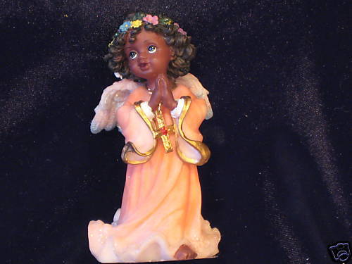 July Ruby Birthstone Angel Figurine by Beman  